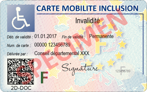 Ou placer la carte de stationnement handicapé ?